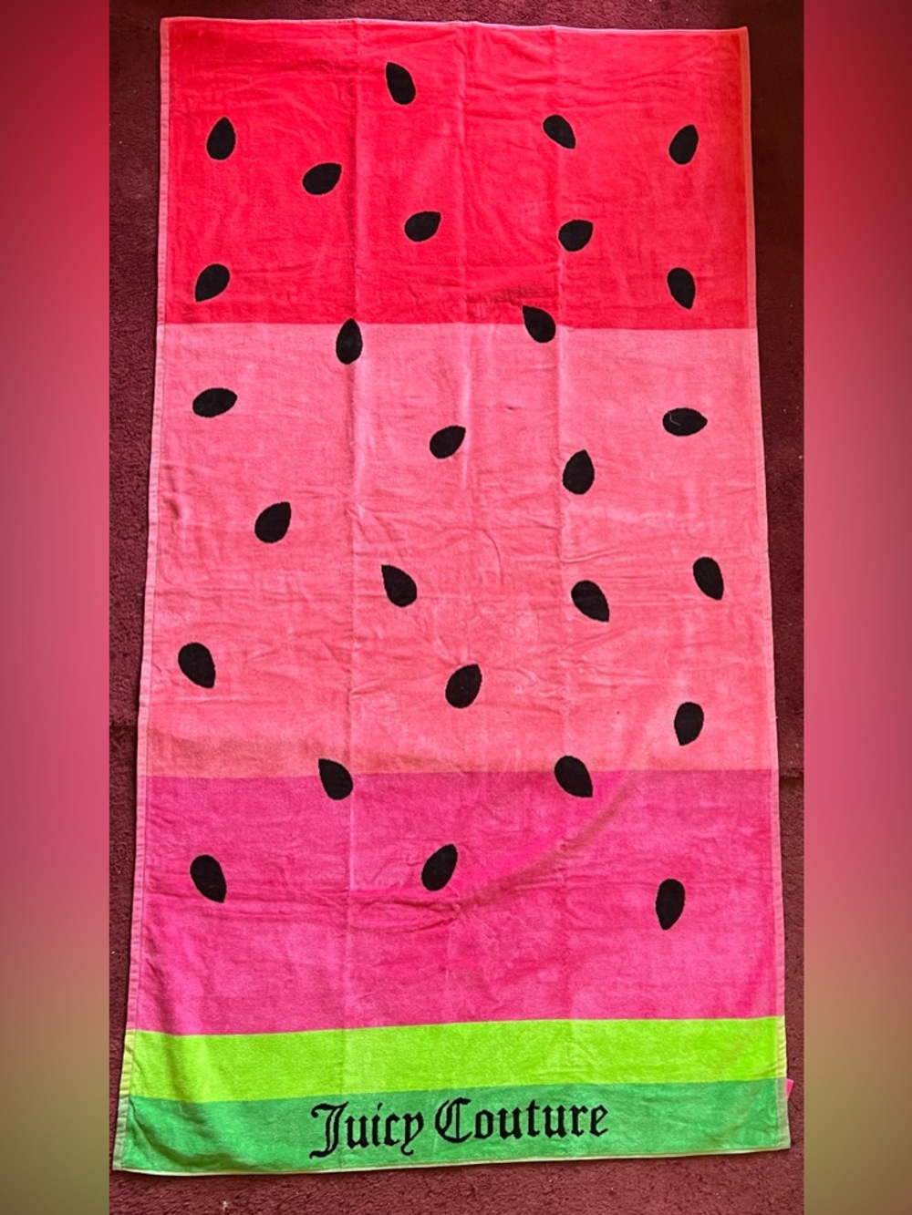 Juicy Couture Watermelon Beach Towel